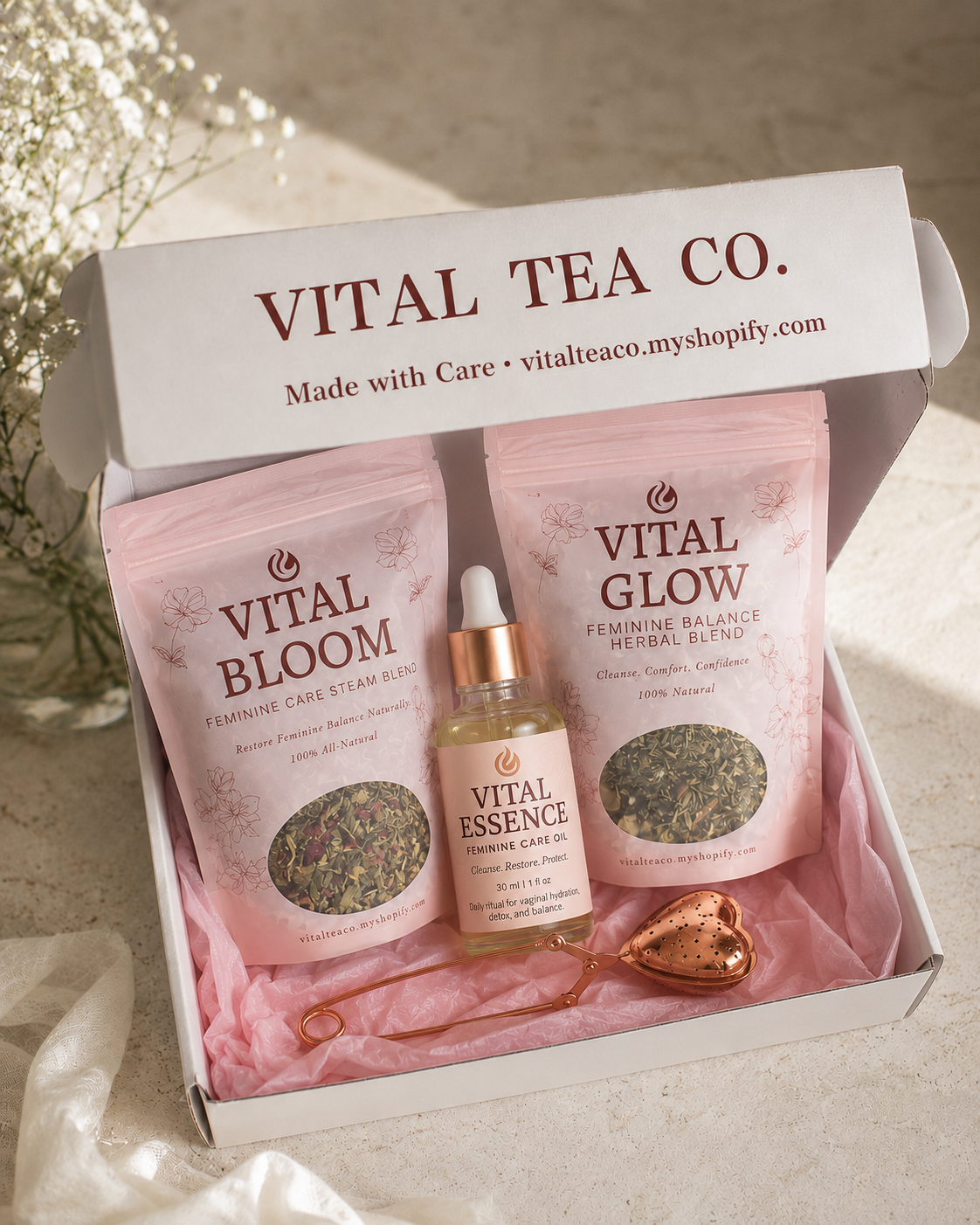 The Bloom & Glow Ritual Set — best feminine self-care bundle.