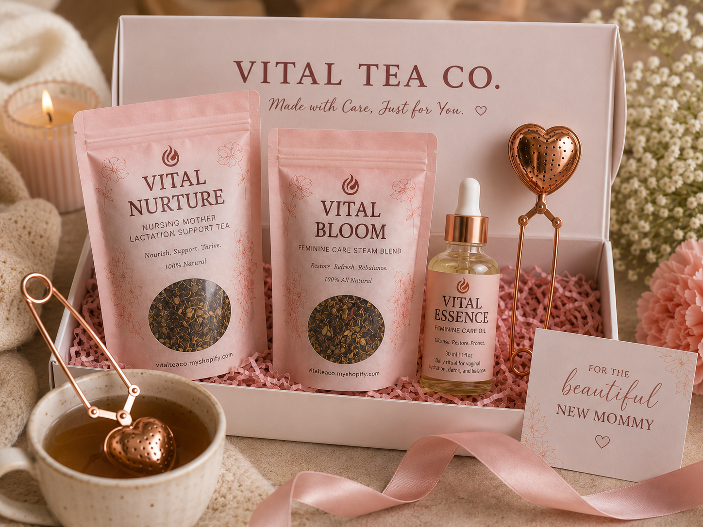 The New Mommy Nurture Set — best giftable postpartum bundle.