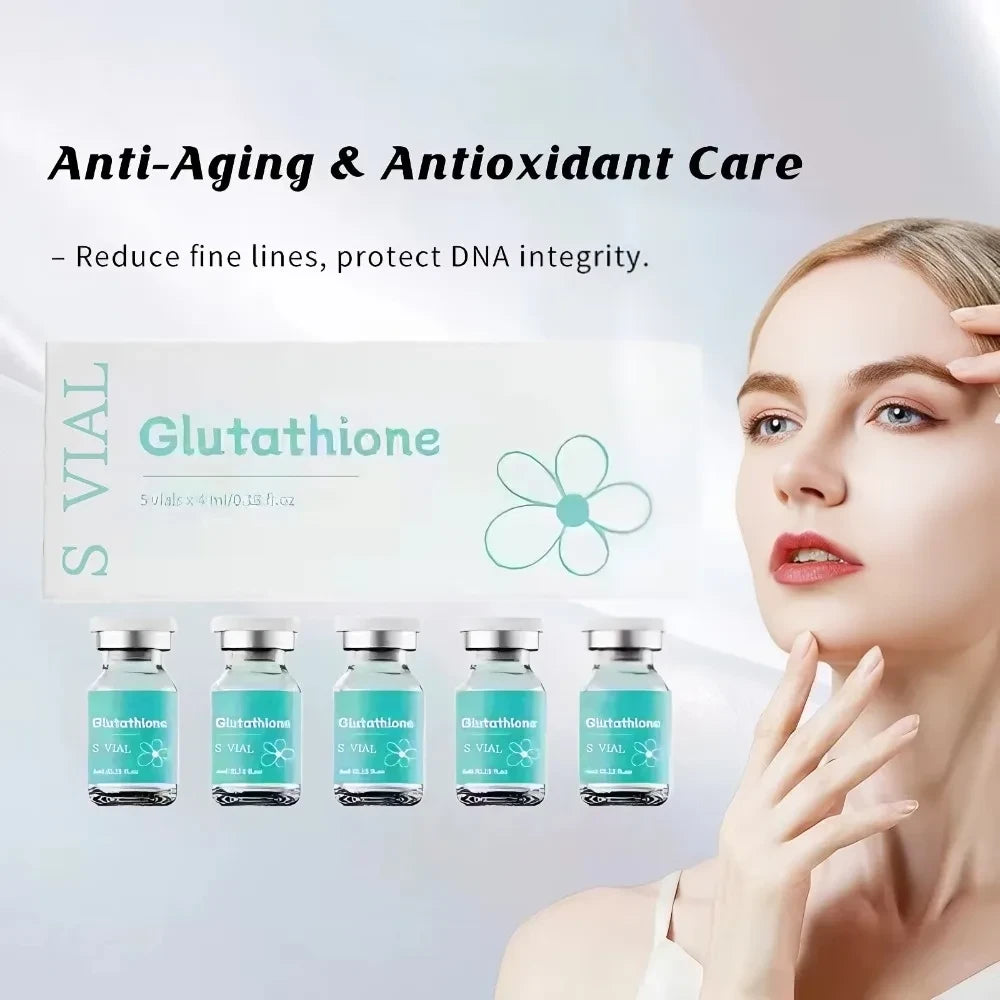 Mirconeedleing Serum Kit Face Serum Lightening Fine Lines Moisturizing &amp; Firming Glutathione Microneedle Ampoule Serum 5ml