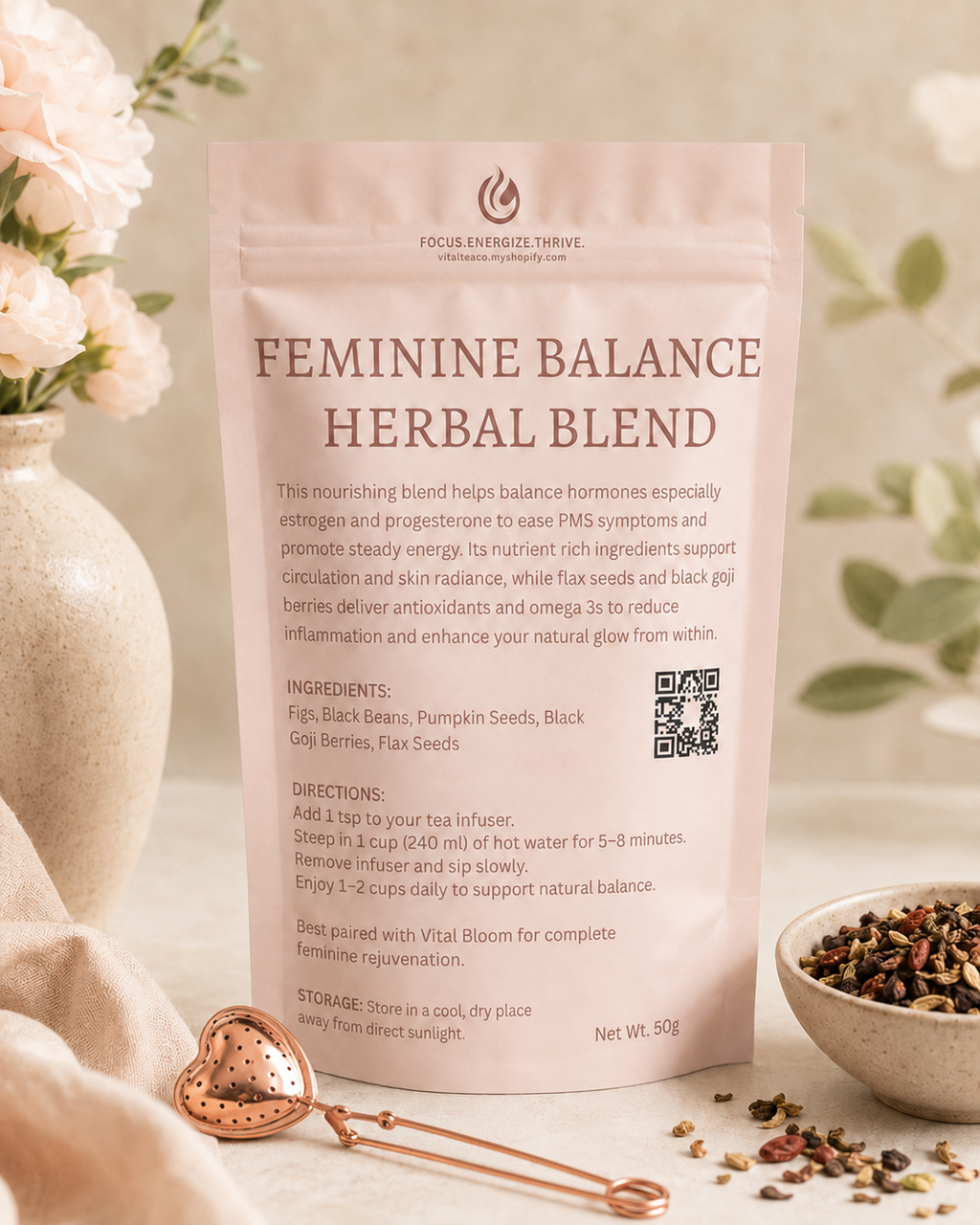 VITAL GLOW – FEMININE BALANCE HERBAL BLEND