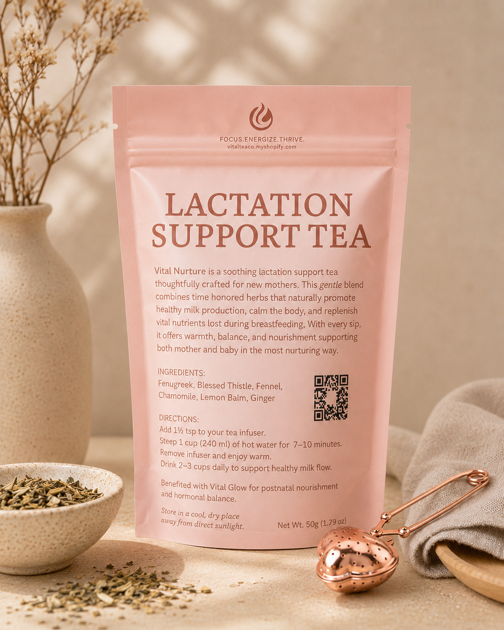 VITAL NURTURE – LACTATION SUPPORT TEA