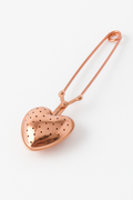 HEART SHAPED TEA INFUSER - ROSE GOLD