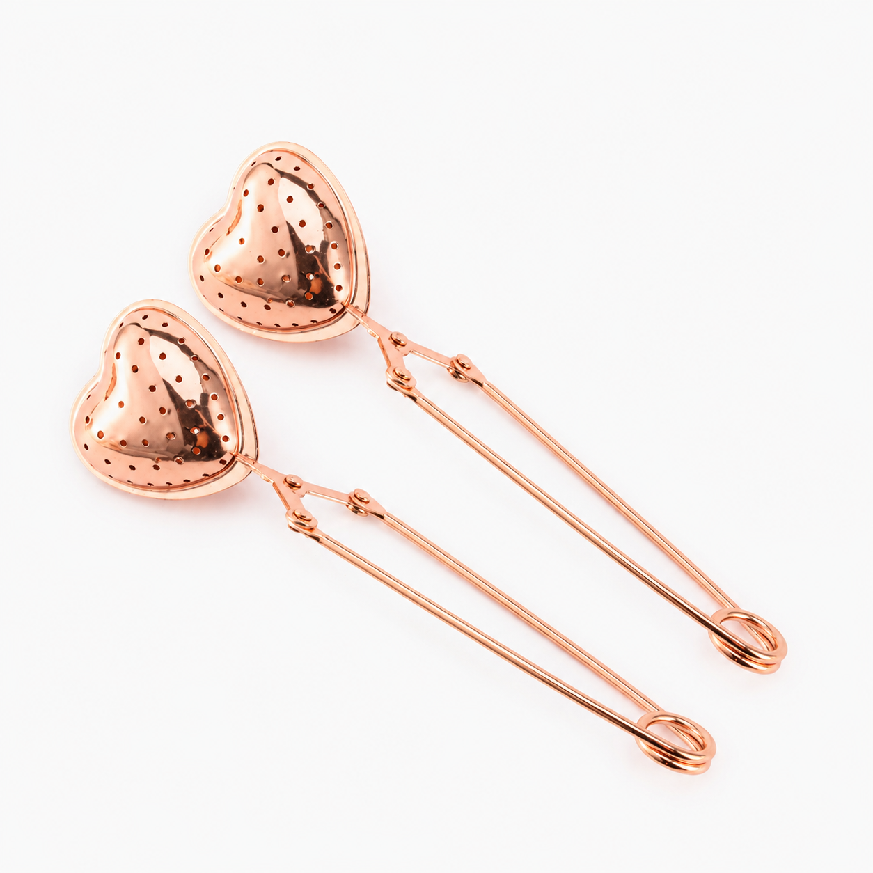 HEART SHAPED TEA INFUSER - ROSE GOLD